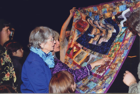 Family viewing quilt